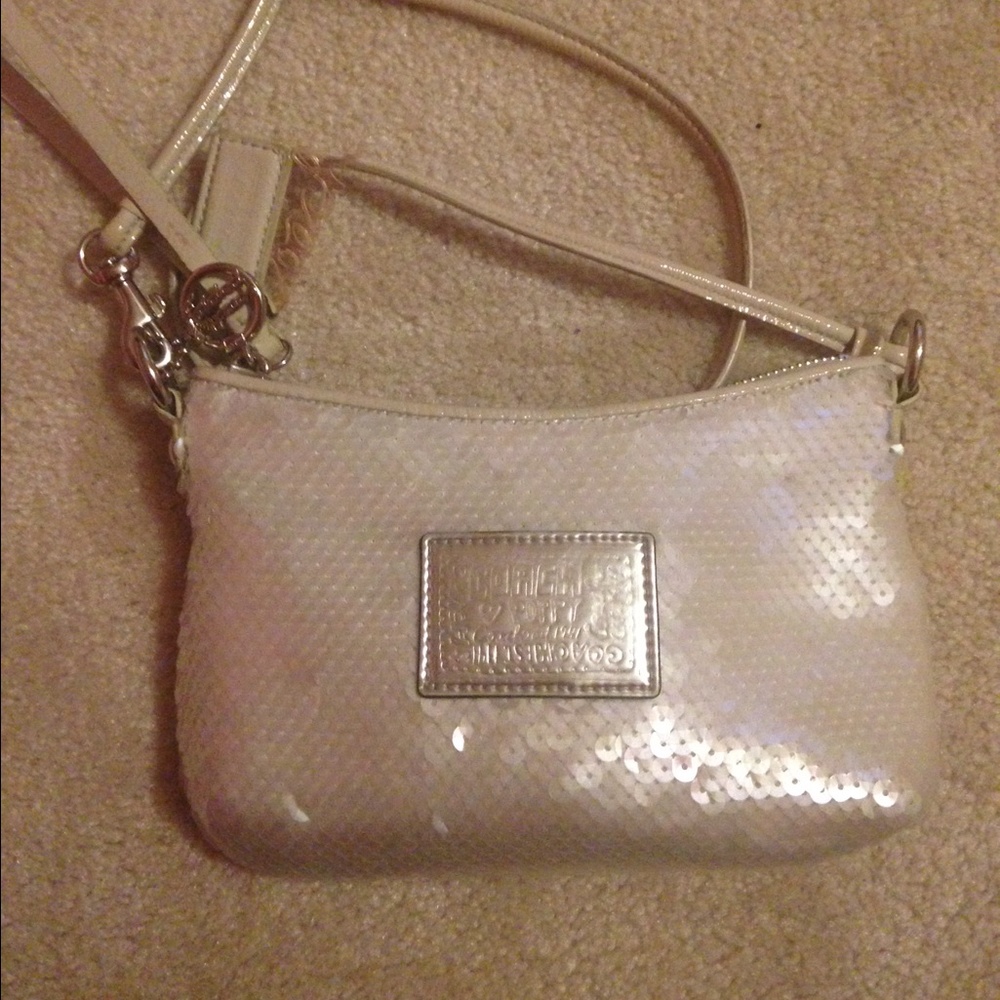 poppy sequin purse